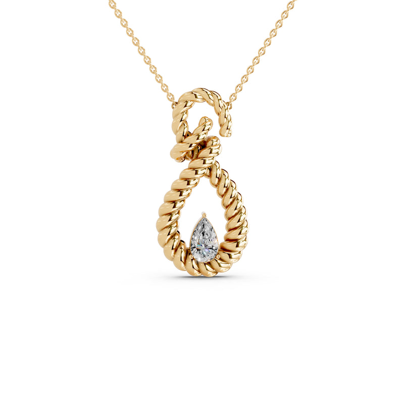 Oh My Gold Dome Oval Bezel Emerald-Cut Pendant