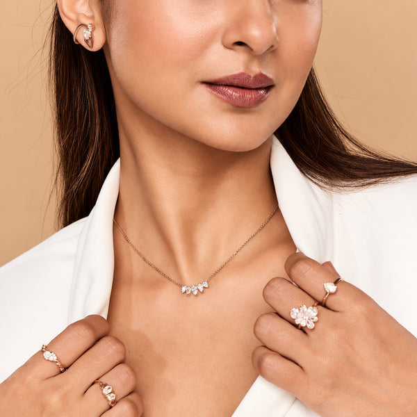 Overture Loom Pear Solitaire Diamond Pendant | 0.97 Diamond Carat