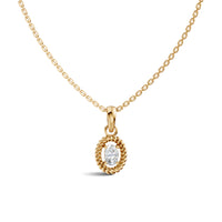 Oval Solitaire Diamond Pendant | (0.50 ct) | Ekatra Jewels