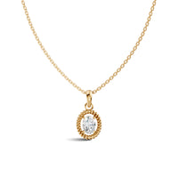 Oval Solitaire Diamond Pendant | (1.00 ct) | Ekatra Jewels