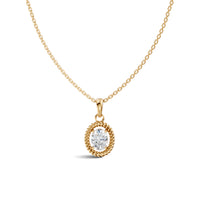Oval Solitaire Diamond Pendant | (1.50 ct) | Ekatra Jewels