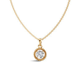 Round Solitaire Diamond Pendant | (1.00 ct) | Ekatra Jewels