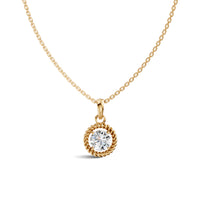 Round Solitaire Diamond Pendant | (1.50 ct) | Ekatra Jewels