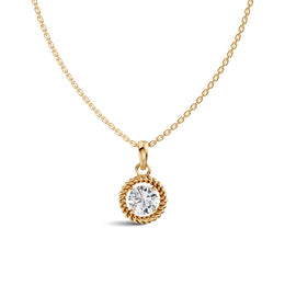 Round Solitaire Diamond Pendant | (1.50 ct) | Ekatra Jewels