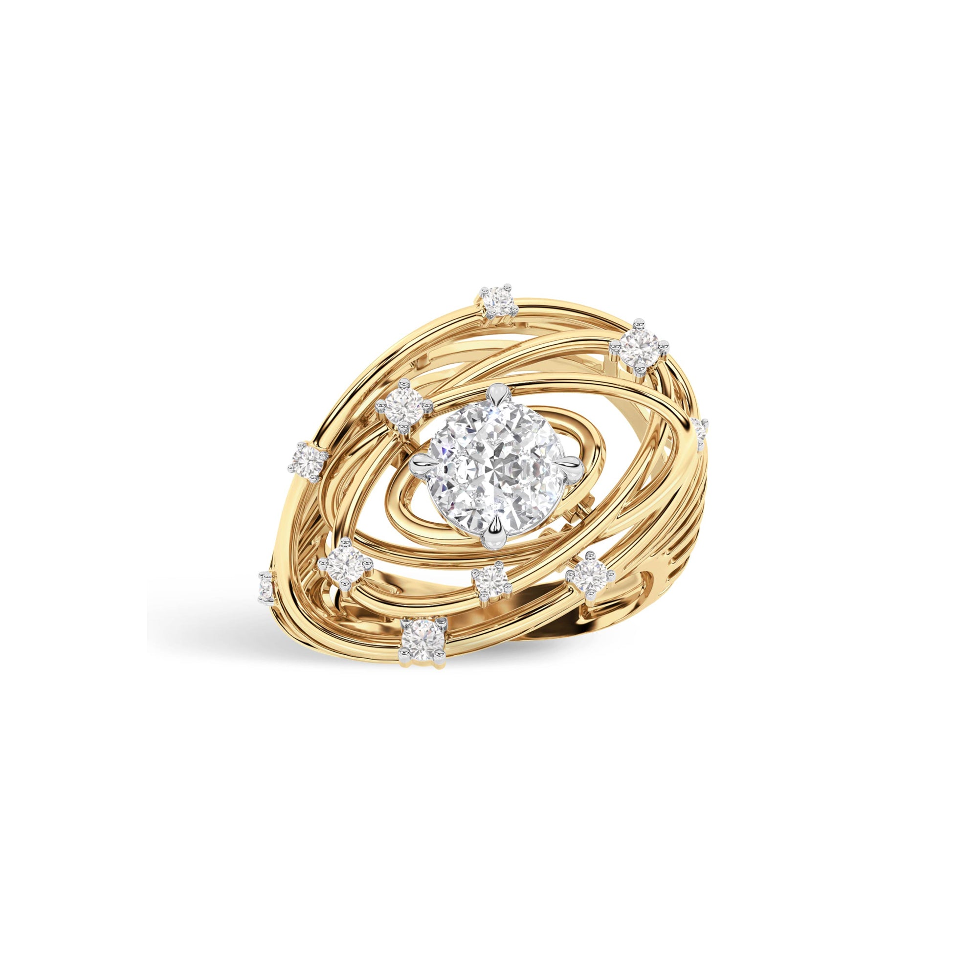 Universe In Motion Diamond Ring 1.30ct | Lab Diamond Ring – EkatraJewels