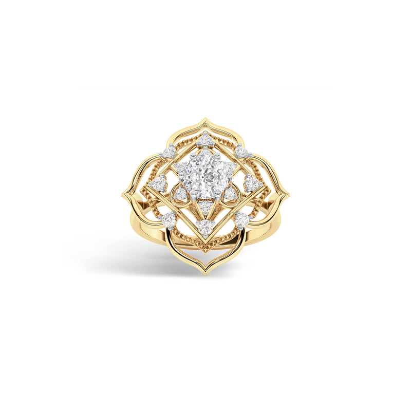Chakras Solitaire Diamond Ring