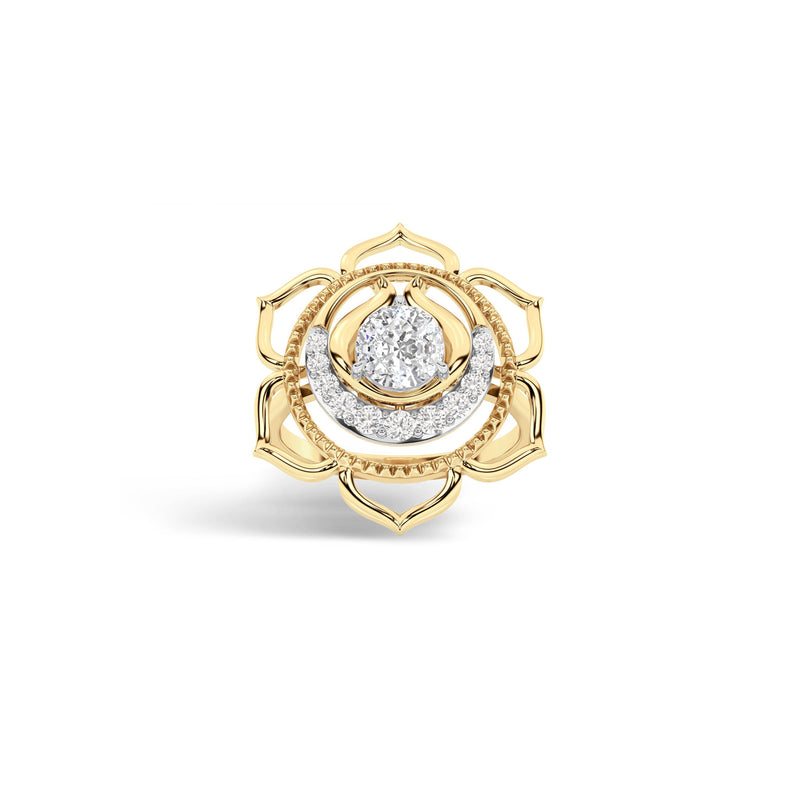 Chakras Solitaire Diamond Ring