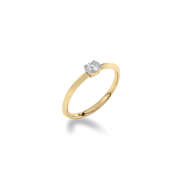Diamond Diaries Hemisphere Solitaire Ring