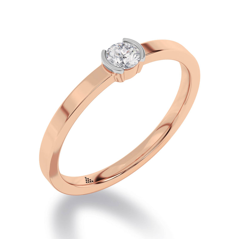Diamond Diaries Eternal Script Solitaire Ring