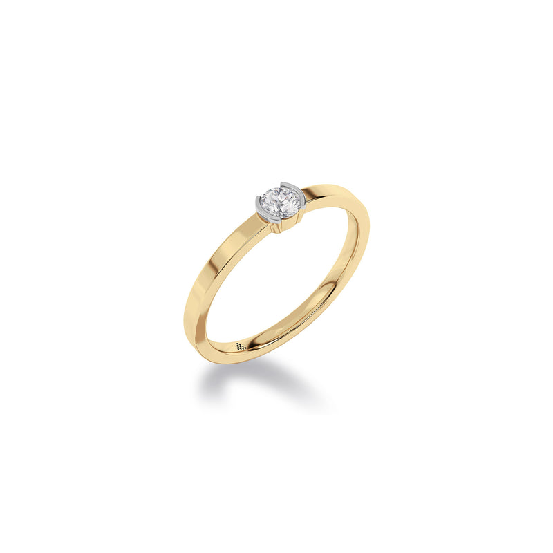 Diamond Diaries Eternal Script Solitaire Ring