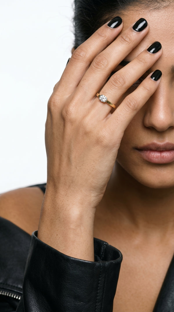 Diamond Diaries Eternal Script Solitaire Ring