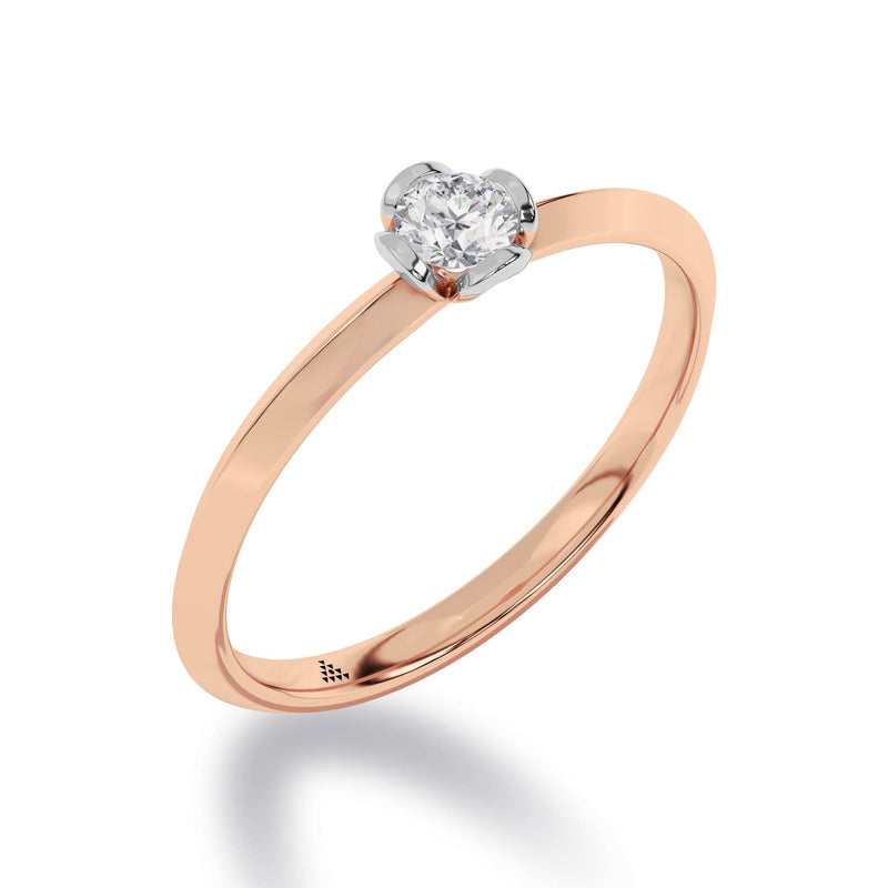 Diamond Diaries Petit Prism Solitaire Ring