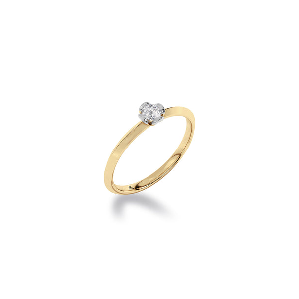 Diamond Diaries Petit Prism Solitaire Ring