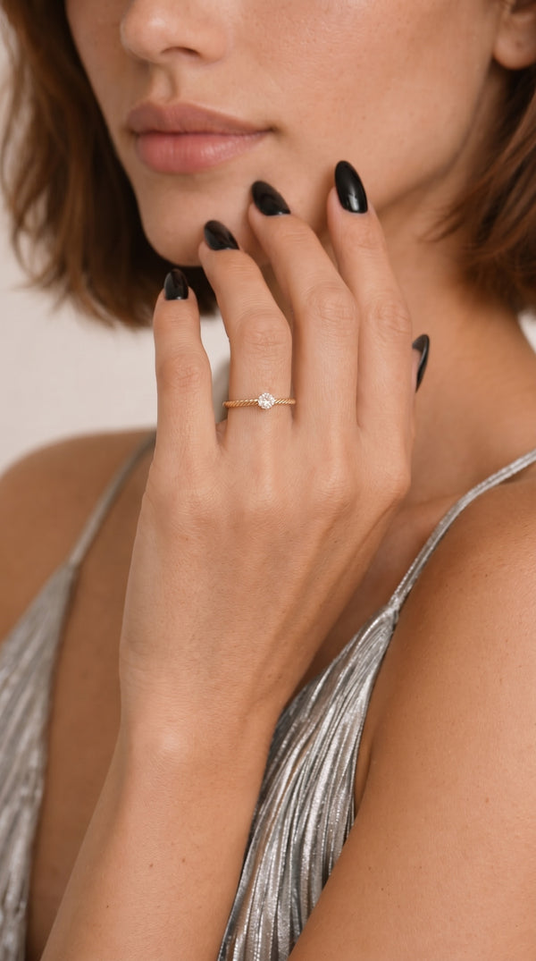 Diamond Diaries Nexus Solitaire Ring