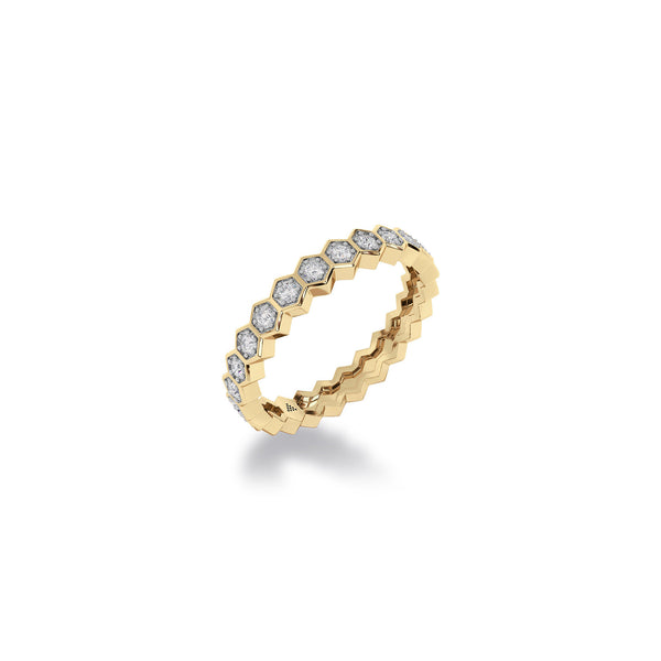 Diamond Diaries Honeycomb Hive Ring