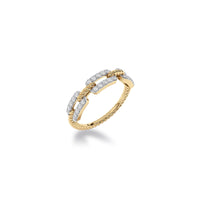 Diamond Diaries Paperclip Pulse Ring