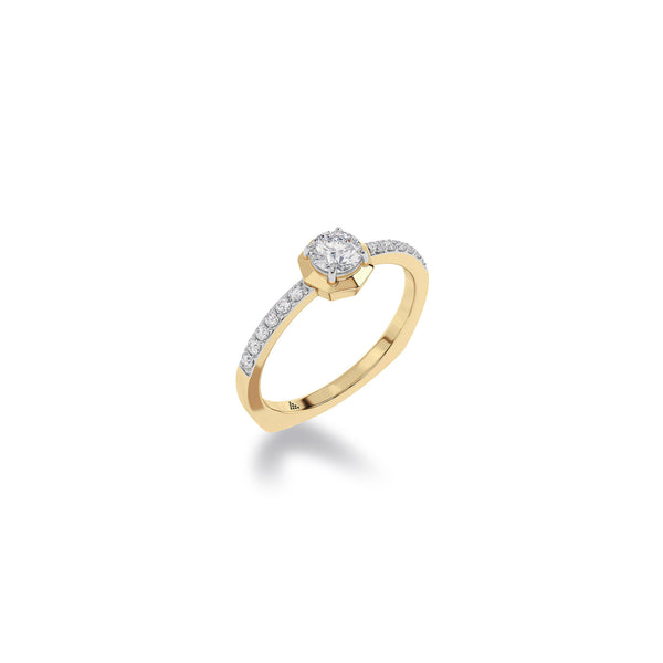 Diamond Diaries Radiant Chronicle Solitaire Ring