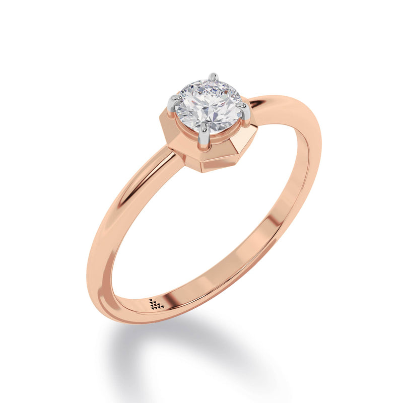 Diamond Diaries Flora Solstice Solitaire Ring