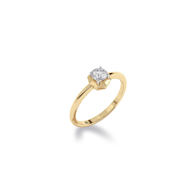Diamond Diaries Flora Solstice Solitaire Ring