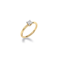 Diamond Diaries Forever Draught Solitaire Ring