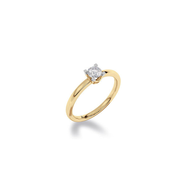 Diamond Diaries Forever Draught Solitaire Ring
