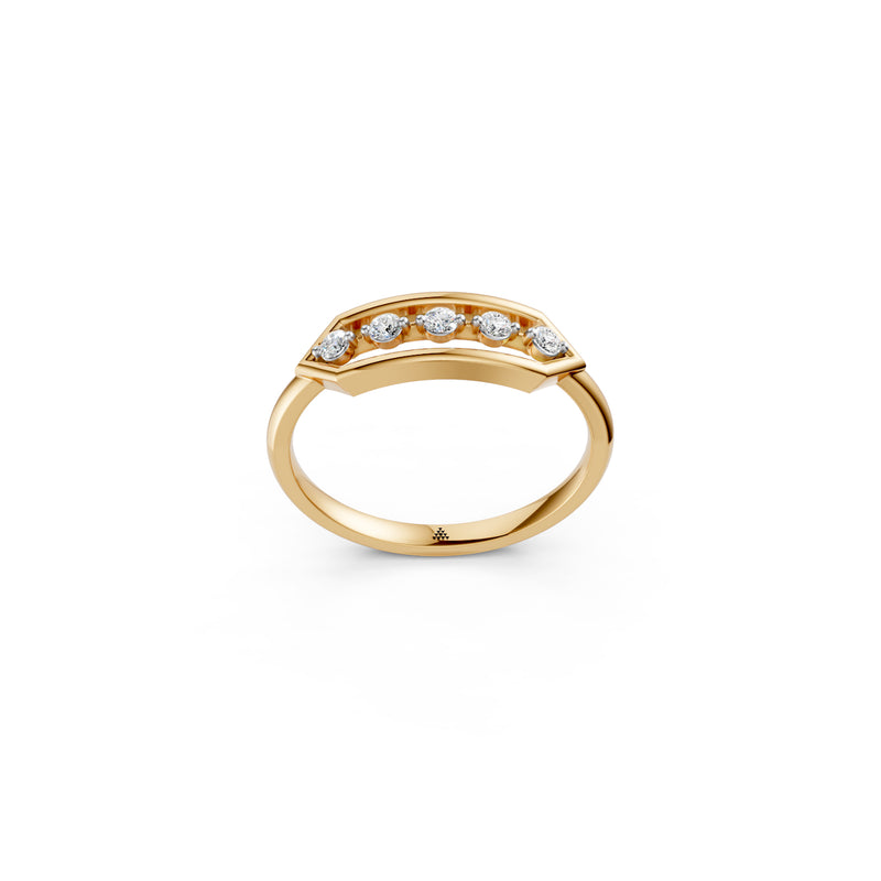 Diamond Diaries Prism Vector Ring