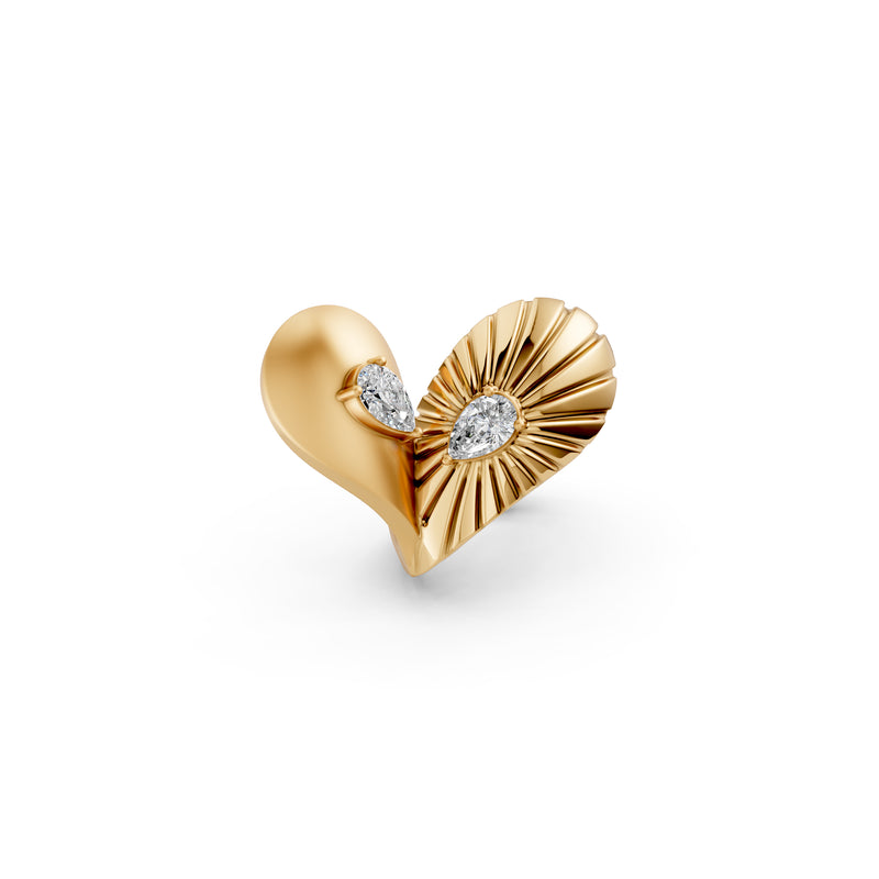Oh My Gold Pebble Double Strand Ring