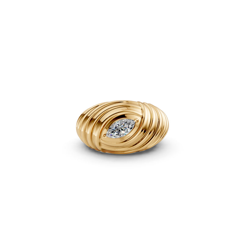 Oh My Gold Duet Huggie Ring