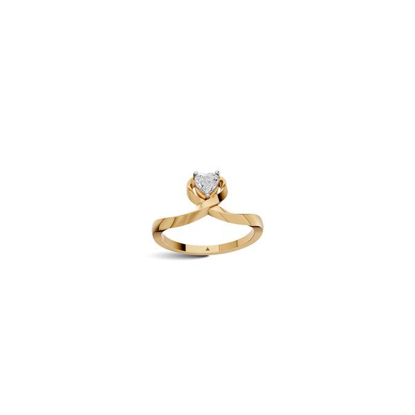 Heart Shaped Lab Grown Diamond Ring | Lightweight | Ekatra