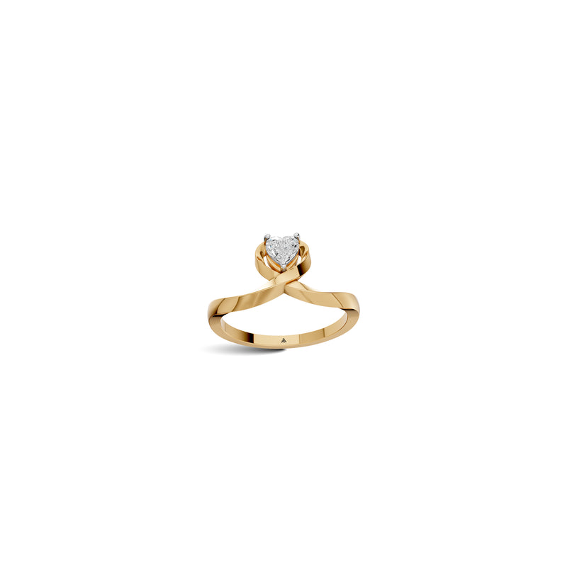 Heart Shaped Lab Grown Diamond Ring | Lightweight | Ekatra