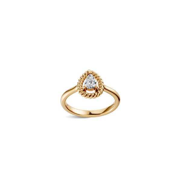 Pear Solitaire Diamond Ring | (0.50 ct) | Ekatra Jewels