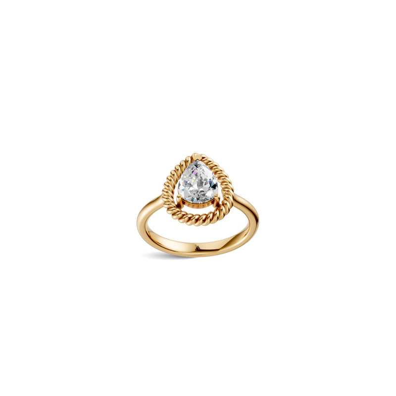 Pear Solitaire Diamond Ring | (1.50 ct) | Ekatra Jewels