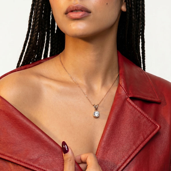 Diamond Diaries Orbital Pulse Solitaire Pendant