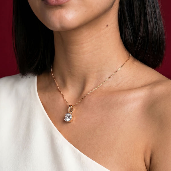 Diamond Diaries Lunar Tide Solitaire Pendant