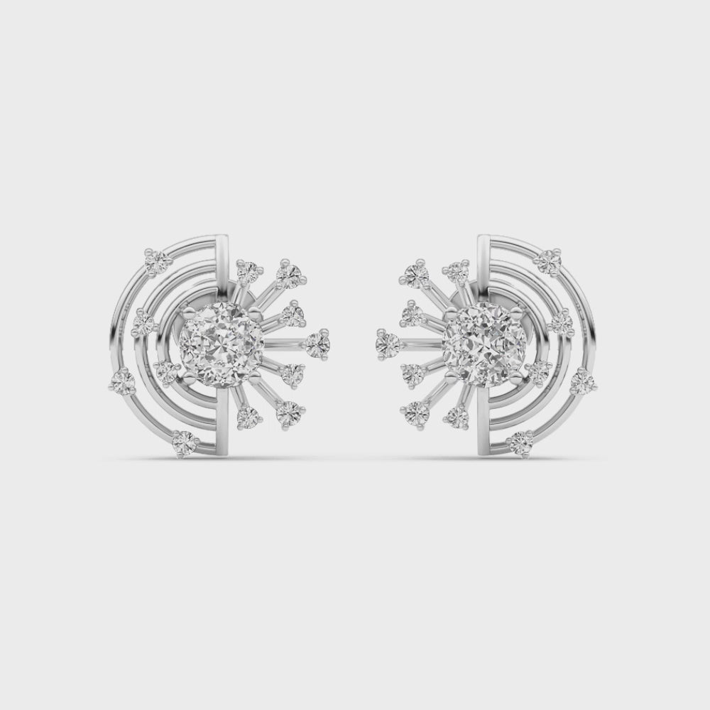 Universe In Motion Solitaire Diamond Earring